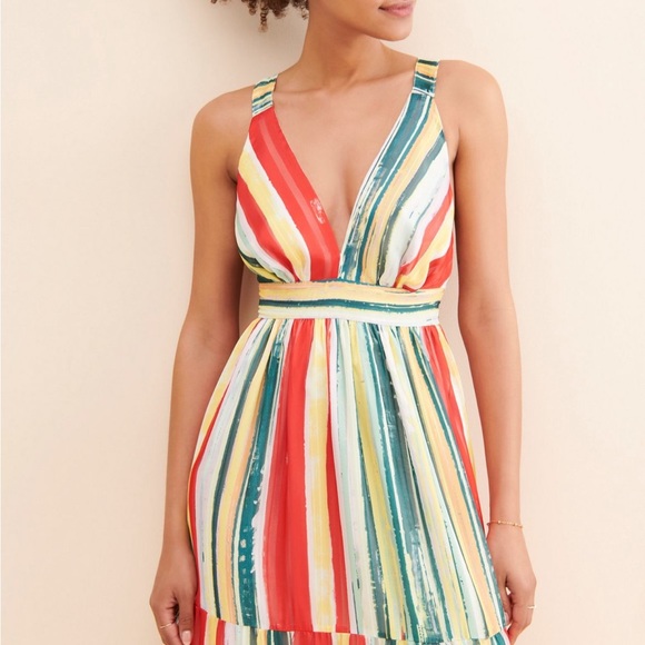 Stripe Printed Maxi Dress - Picture 4 of 8